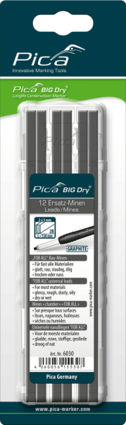 WBV24-Pica BIG DRY Ersatzminen-Set FOR ALL 12 St. grafit 6030/SB