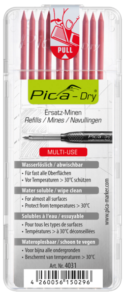 WBV24-Pica DRY Minen-Set rot 4031